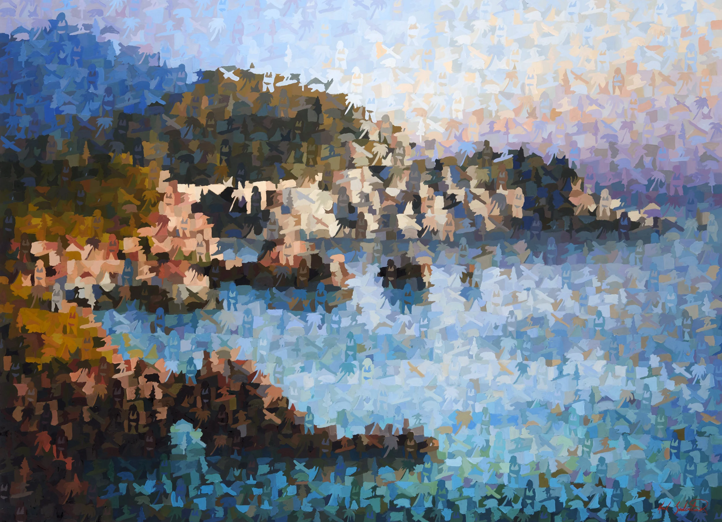 Rocky Creek Bridge, 60" x 44"