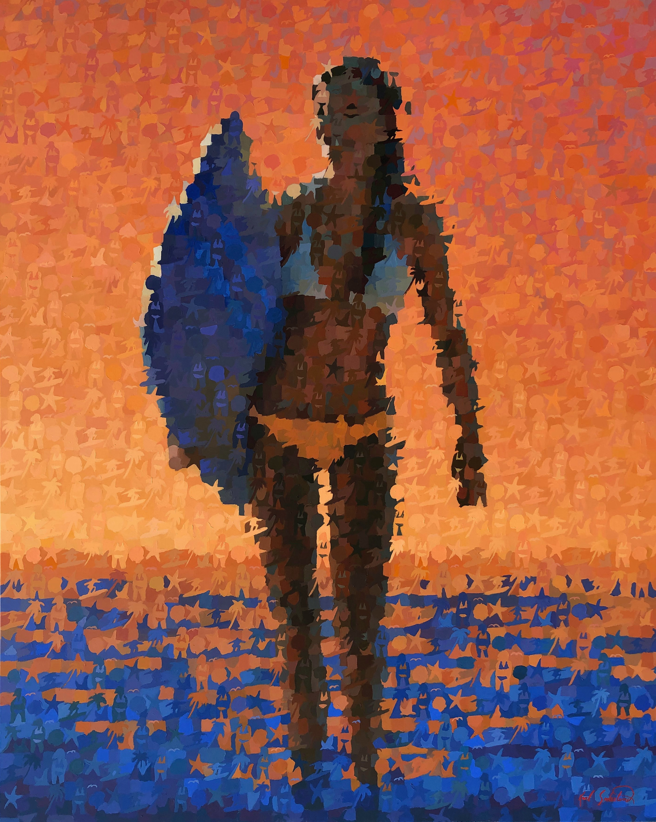 Surfer Girl, 44" x 55"