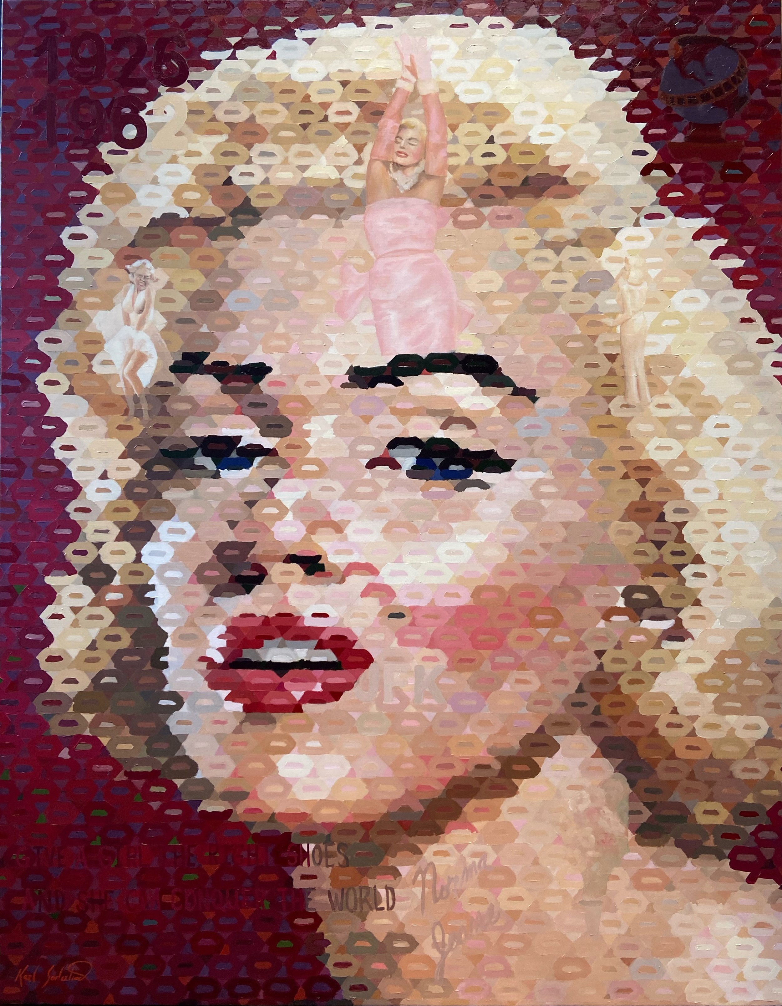 Marilyn, 44" x 56"