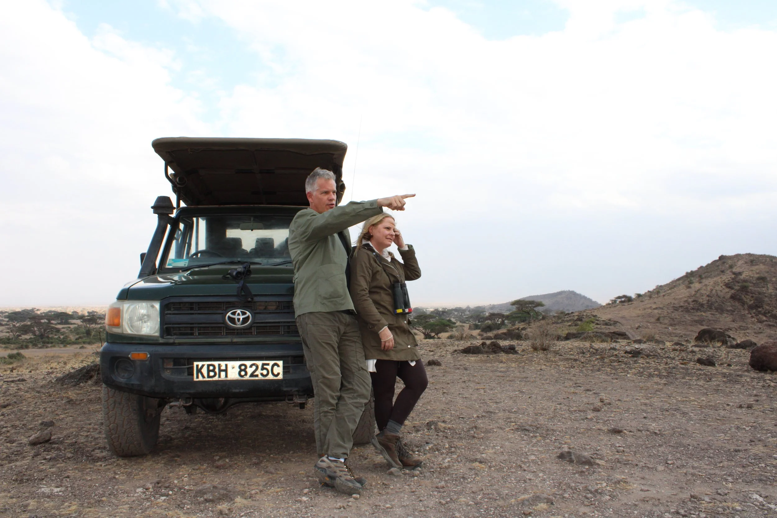  With our truck 