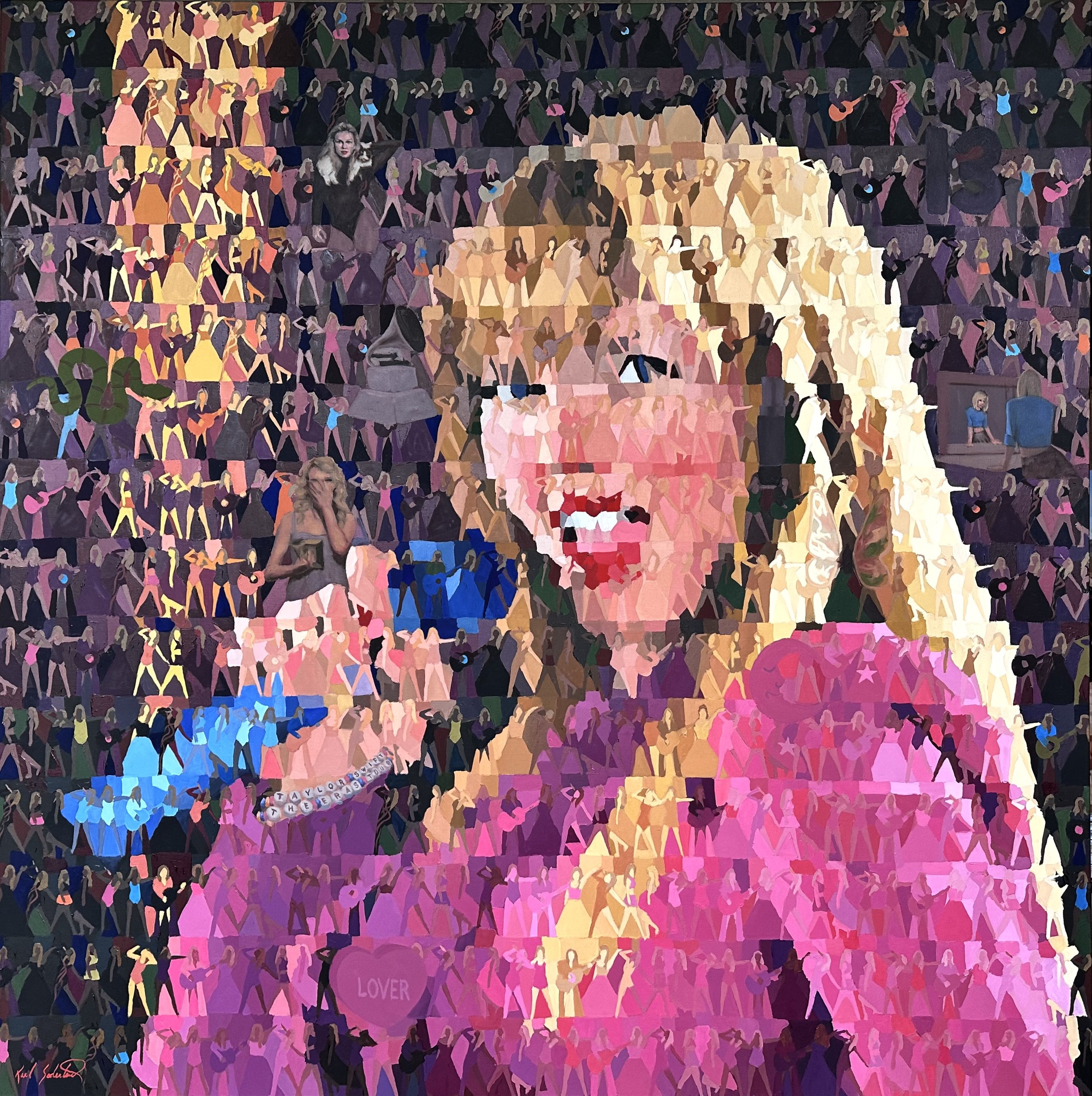 Taylor Swift, Oil on Linen, 56 x 56