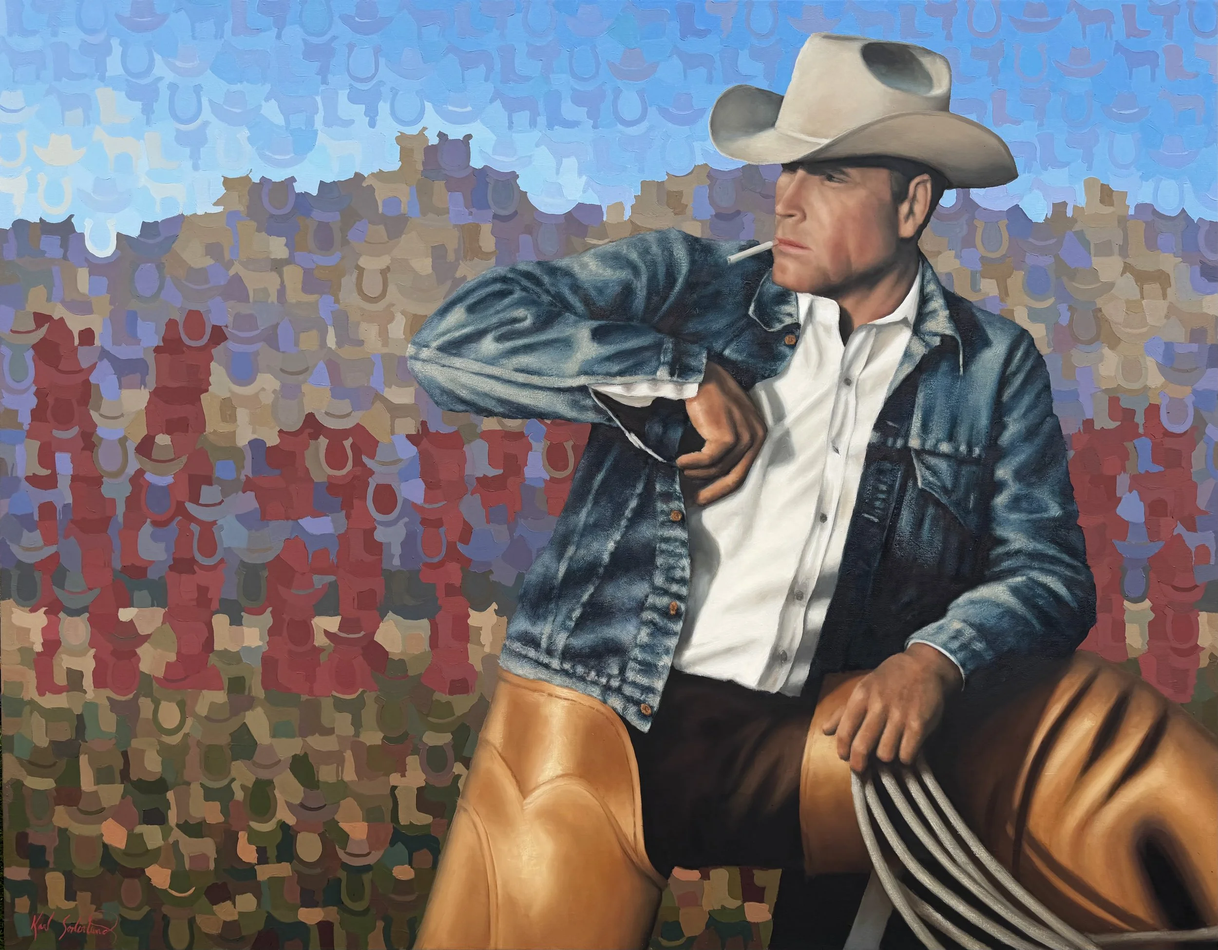 Marlboro Man, 56" x 44"