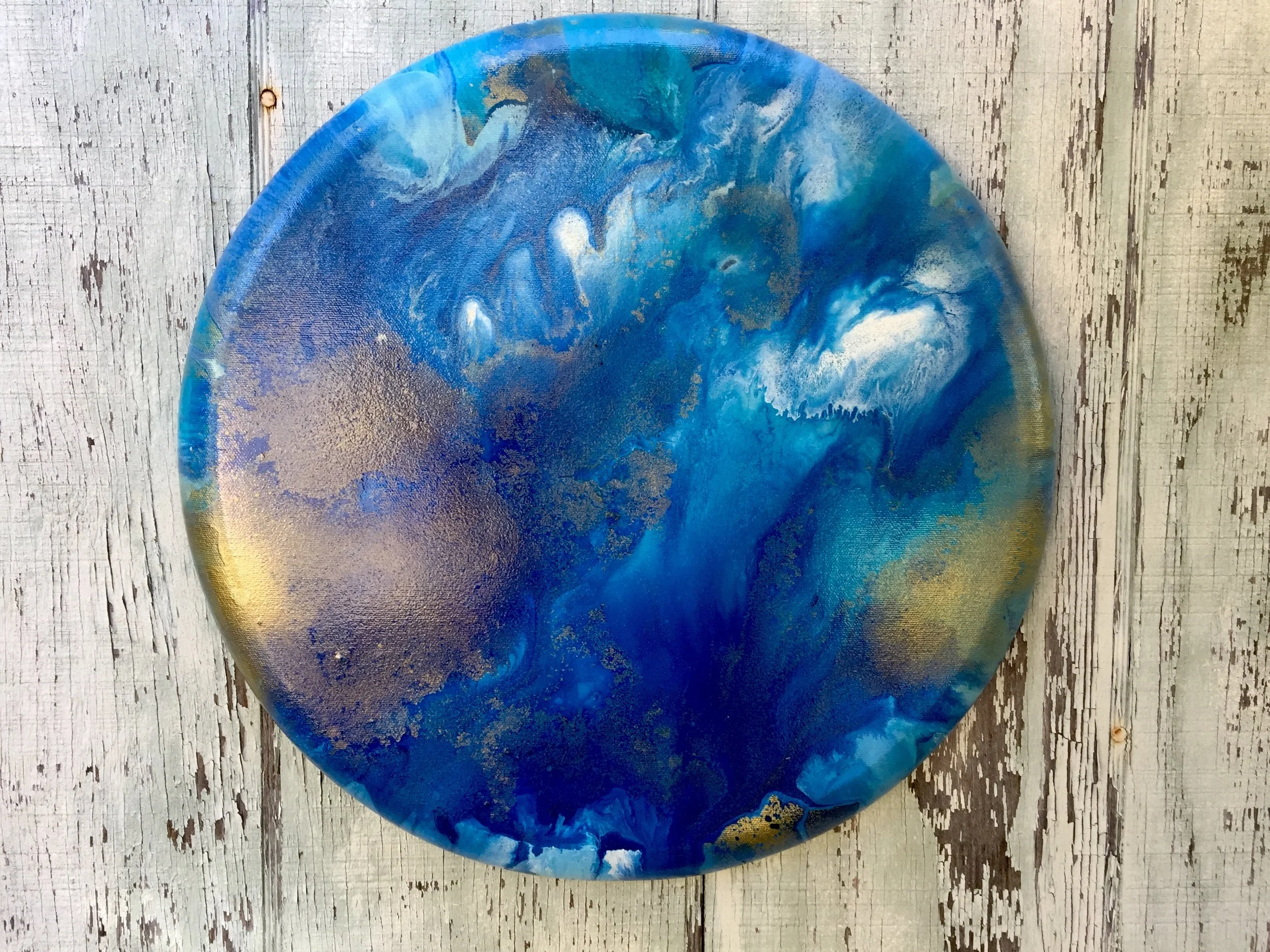 "Adrift", 16", Acrylic on Canvas