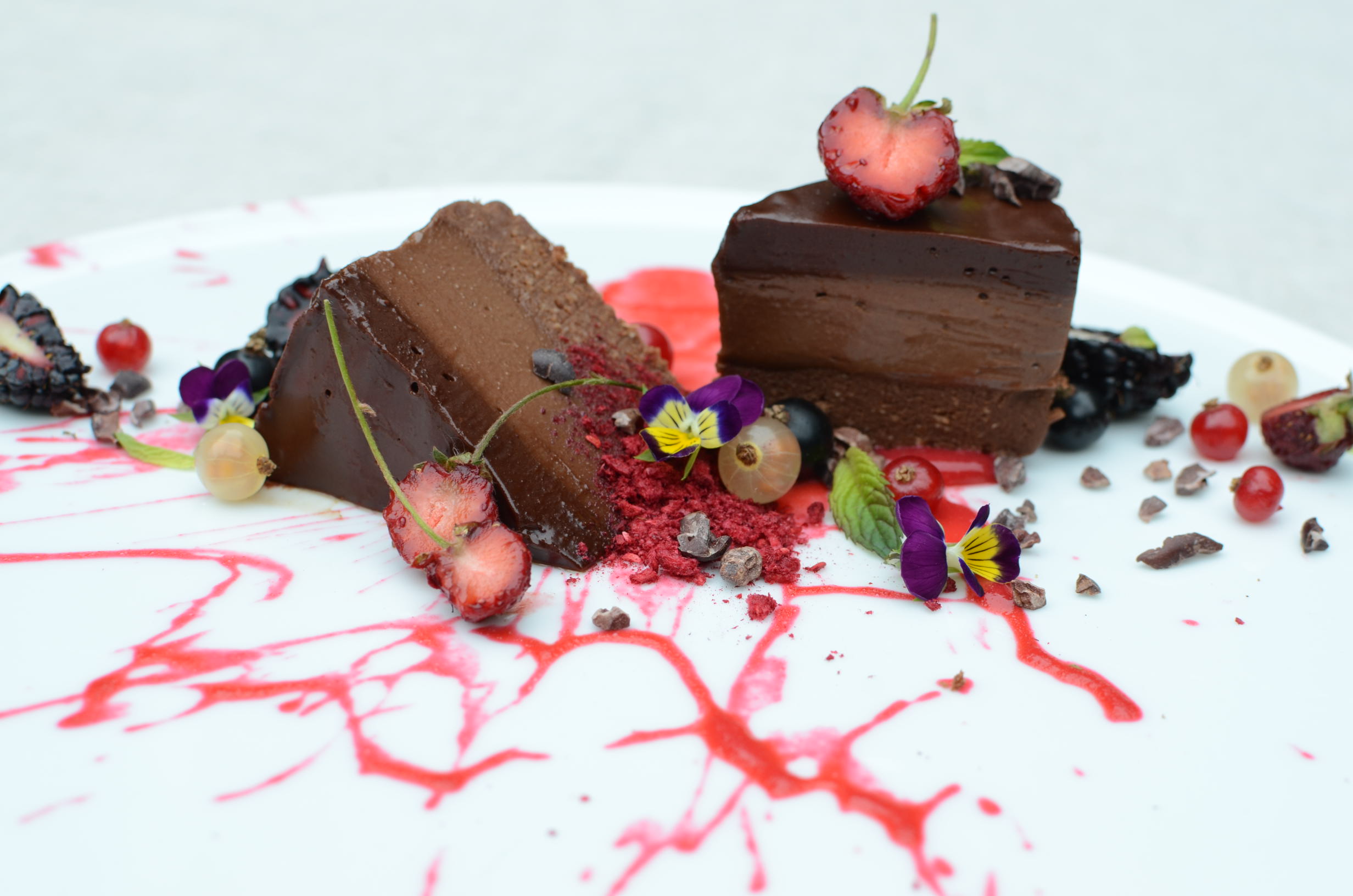   Raw Vegan Triple Chocolate Cake