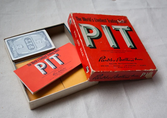 Pit is a card game based on agricultural stock trading.