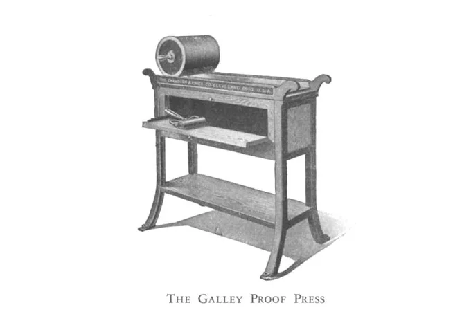 An illustration of the press from the era.