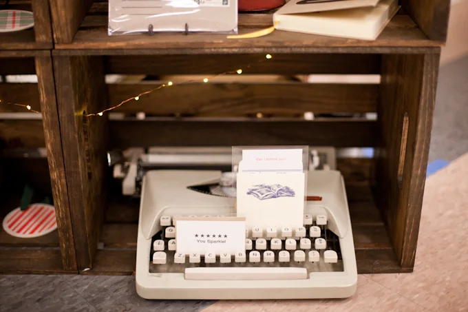 And the typewriter came along for fun