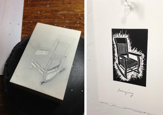 A quick, expressive exploration in mark making