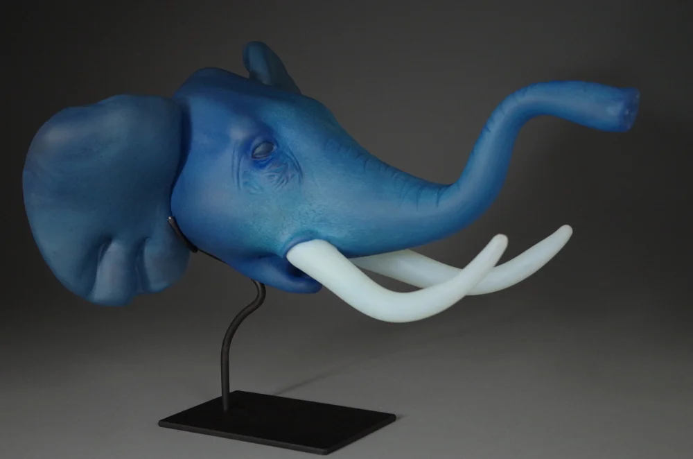  Blown and hot sculpted glass, 2013, 20"x14"x12" 