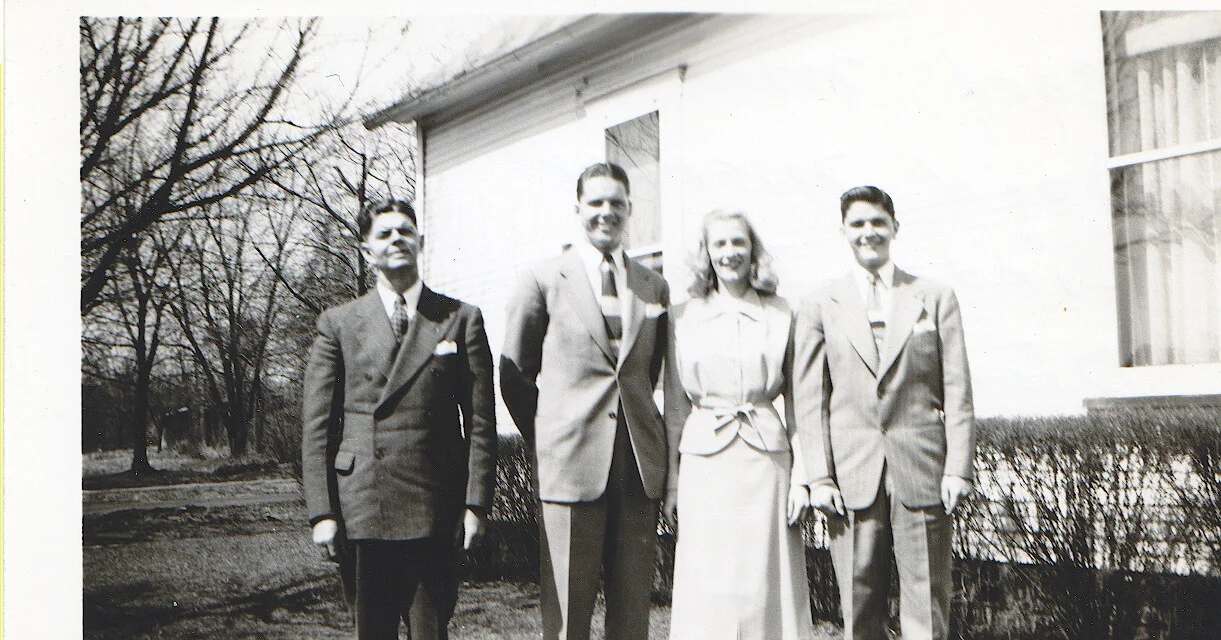Carl, Jack, Linda Inale, Dick Easter 1948.jpg