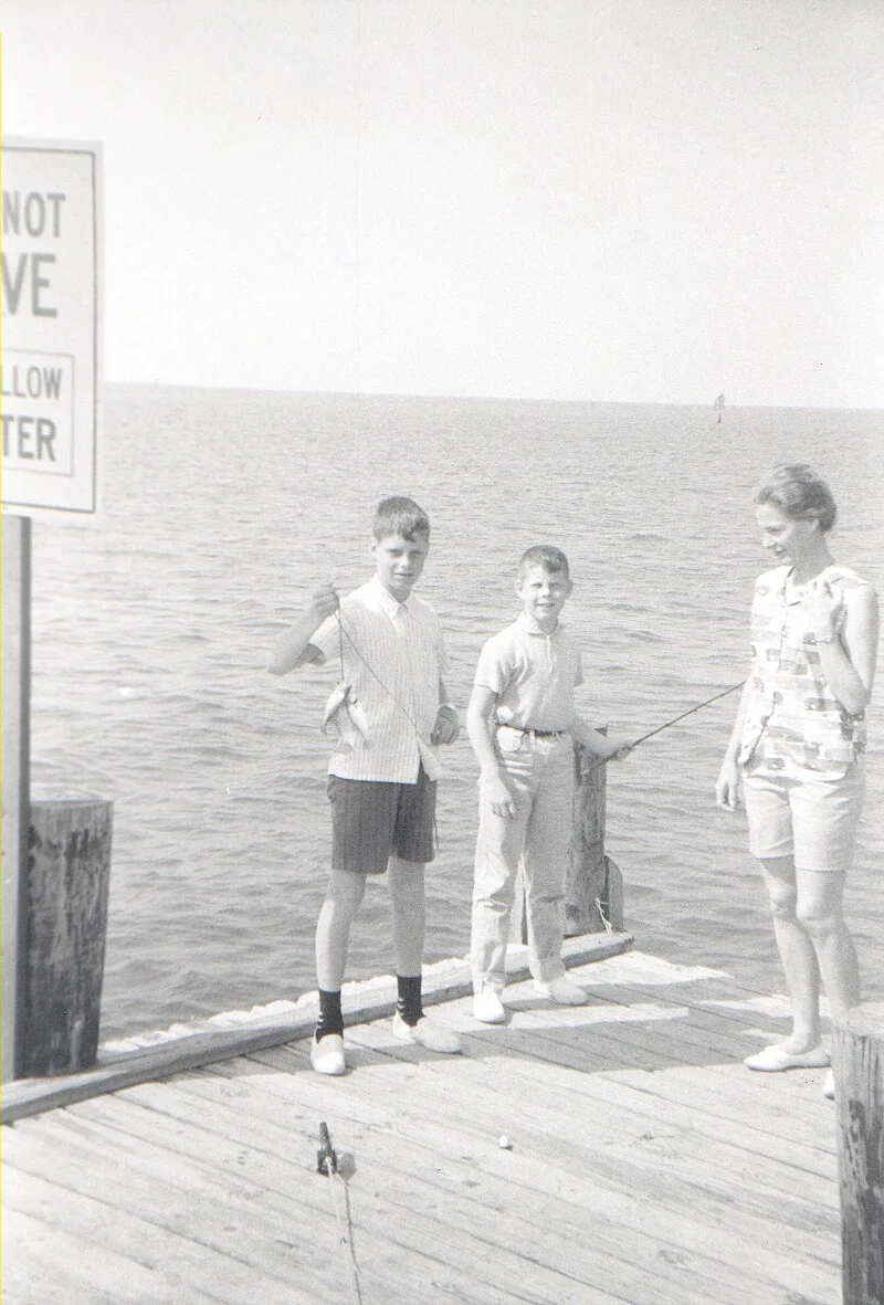 Mark, Doug, Valie in Biloxi, Mississippi April 1965.jpg