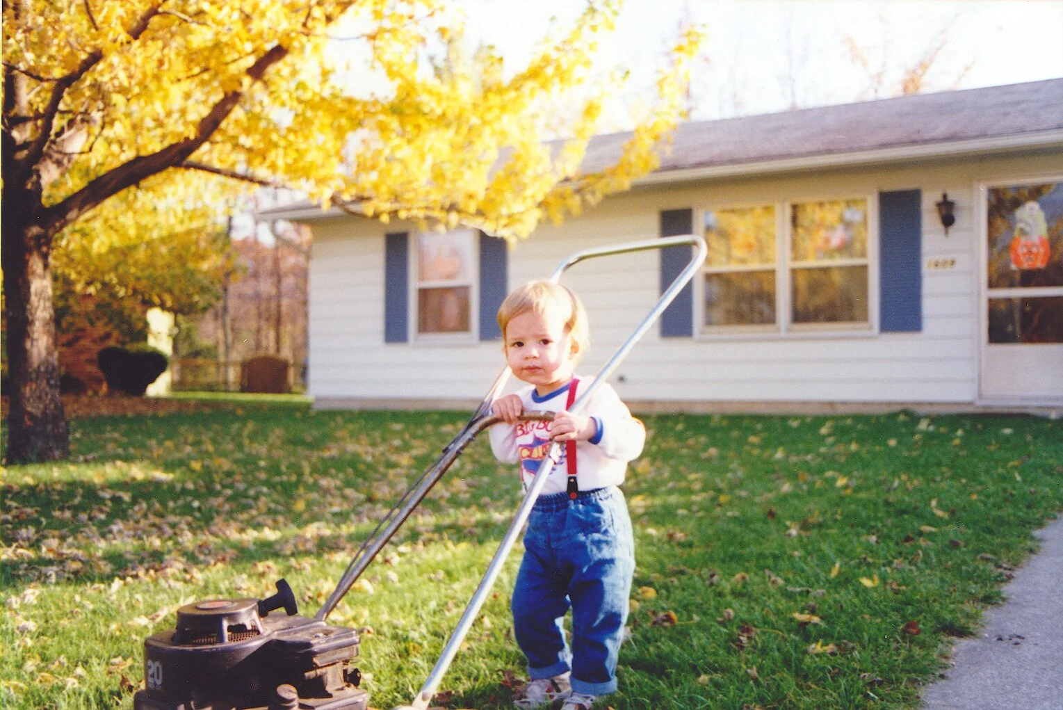 Ryan cutting the grass, Fort Wayne, IN.jpg