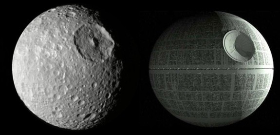 Mimas resembles the first Death Star