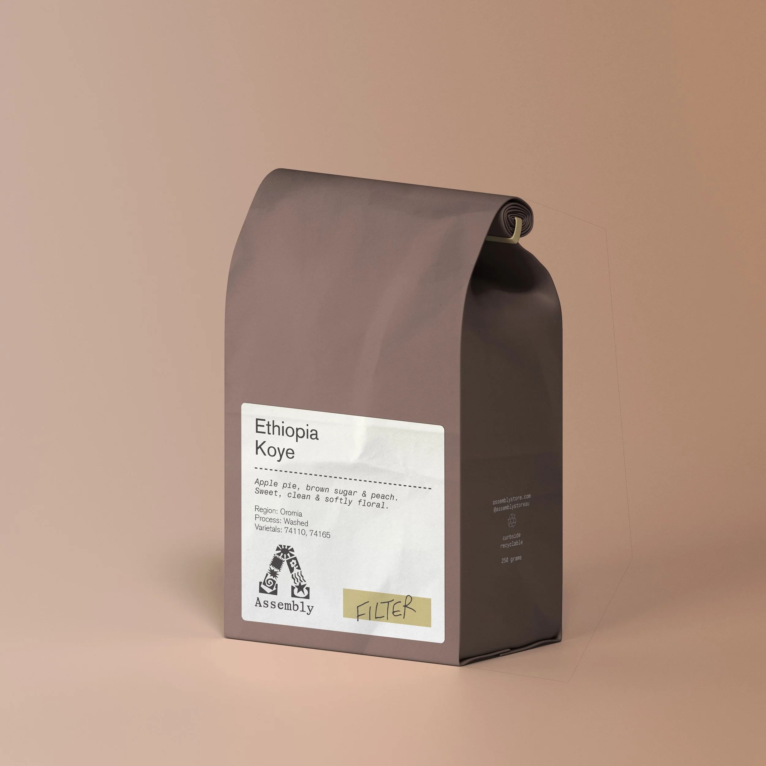 ETHIOPIA, KOYE  - COFFEE ROASTED FOR FILTER