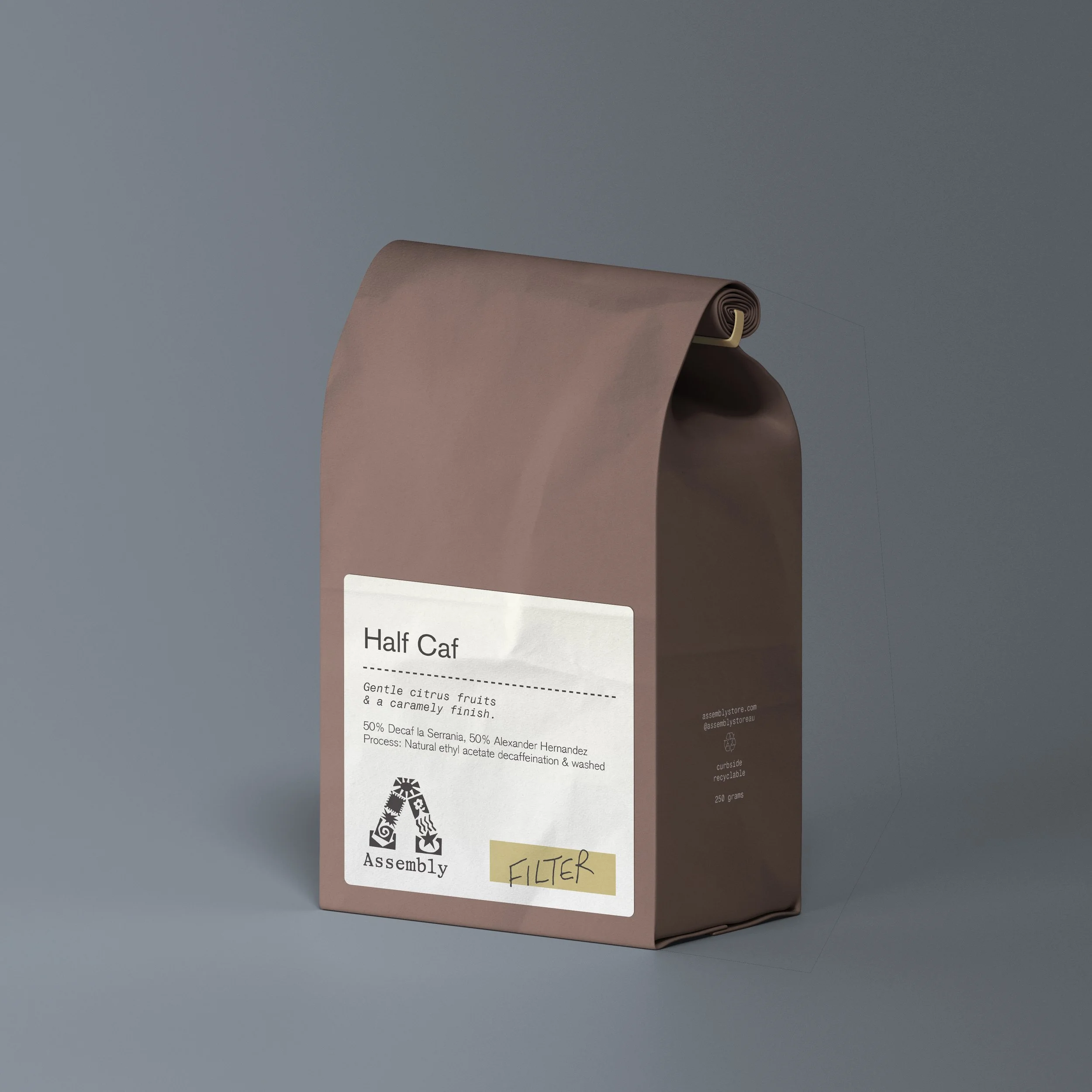 HALF CAF - COFFEE ROASTED FOR FILTER