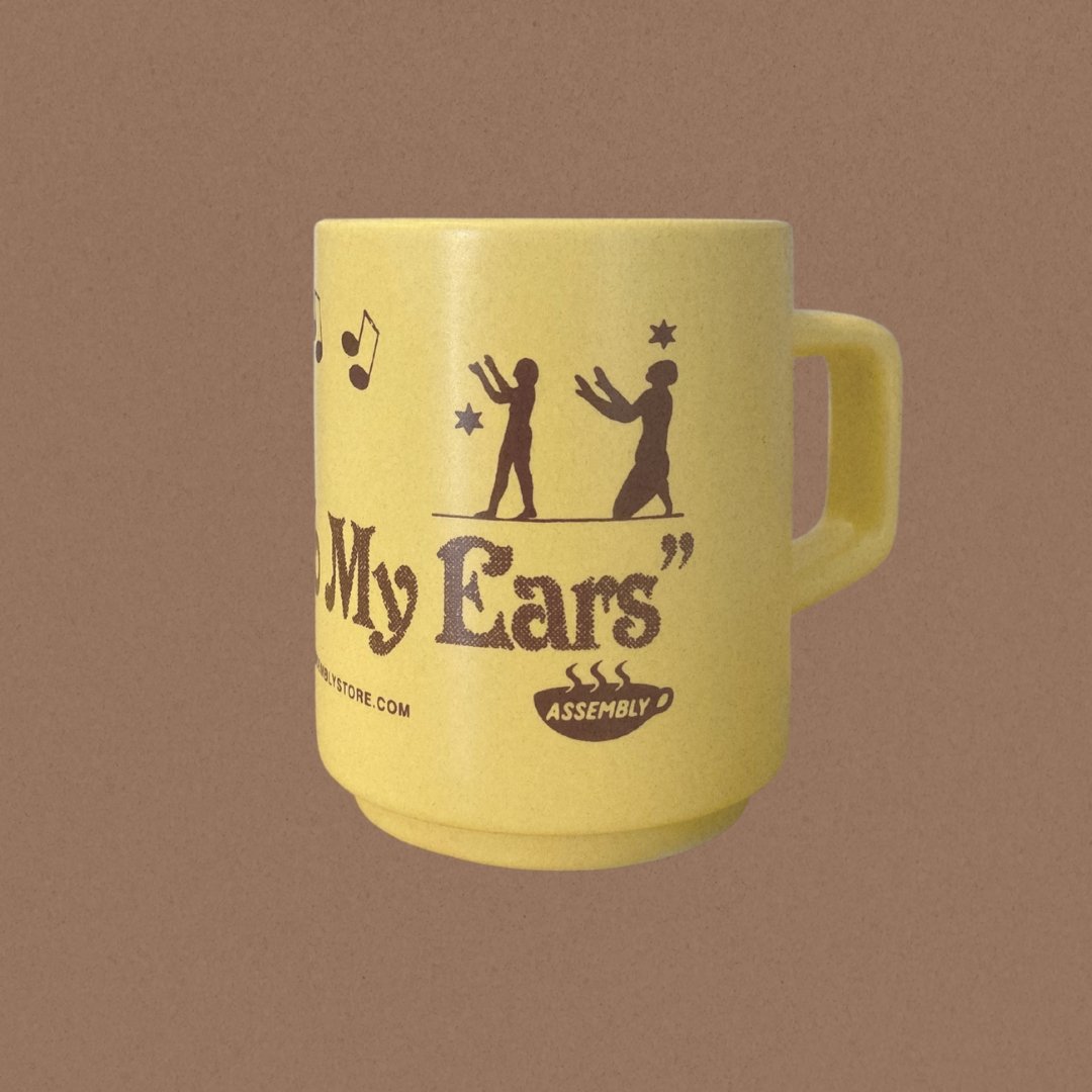 ASSEMBLY MUG 'MUSIC TO MY EARS' — Assembly Store