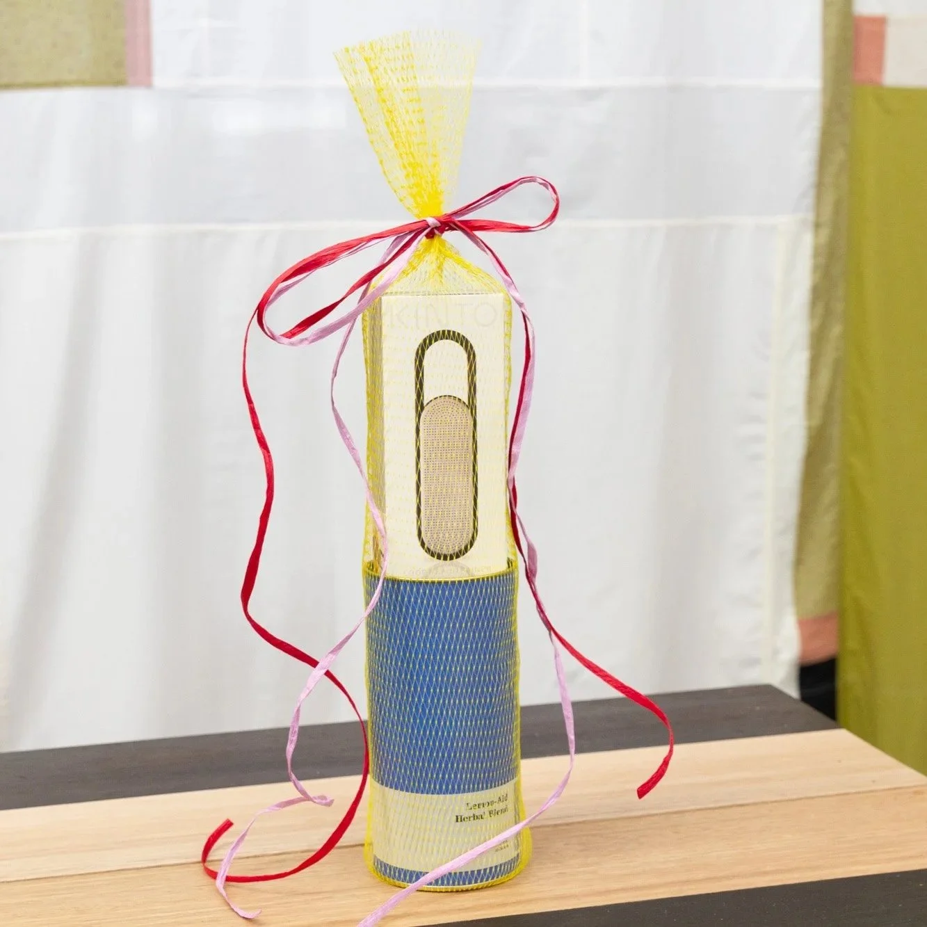 Flowerbed loose-leaf herbal and flower tea gift pack from Assembly, including chamomile, rose petals, lavender, and a tea infuser