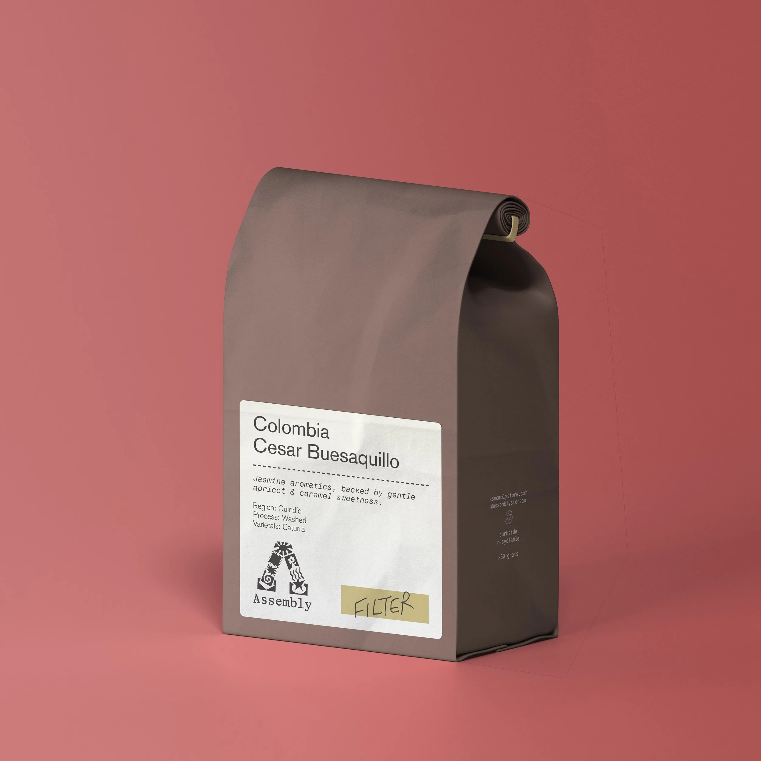 COLOMBIA, CESAR BUESAQUILLO - COFFEE ROASTED FOR FILTER