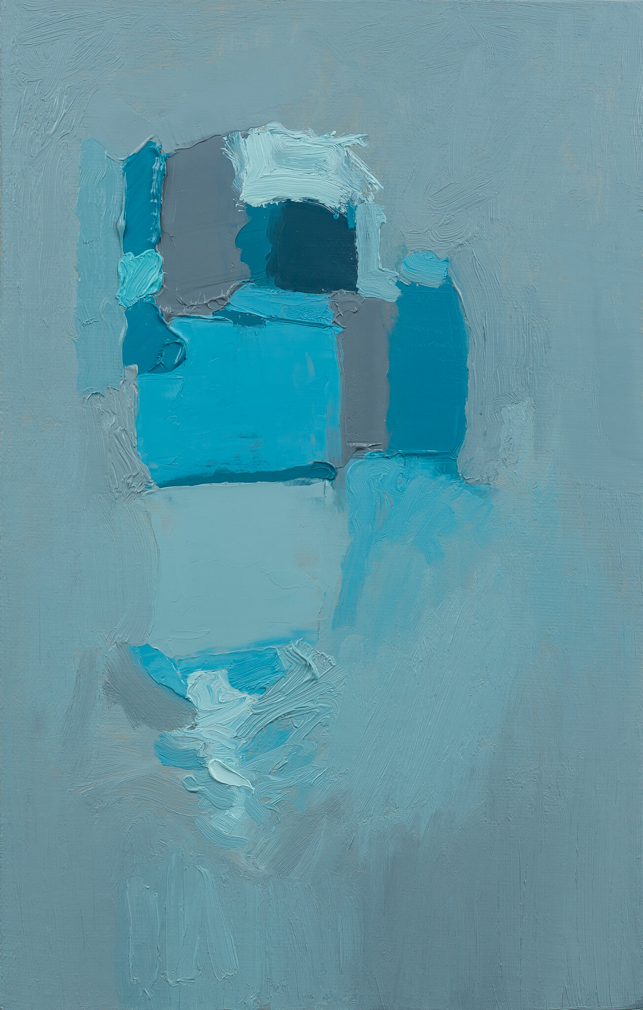 Saga House 70’s, 2014, Oil on Canvas, 11”x7"