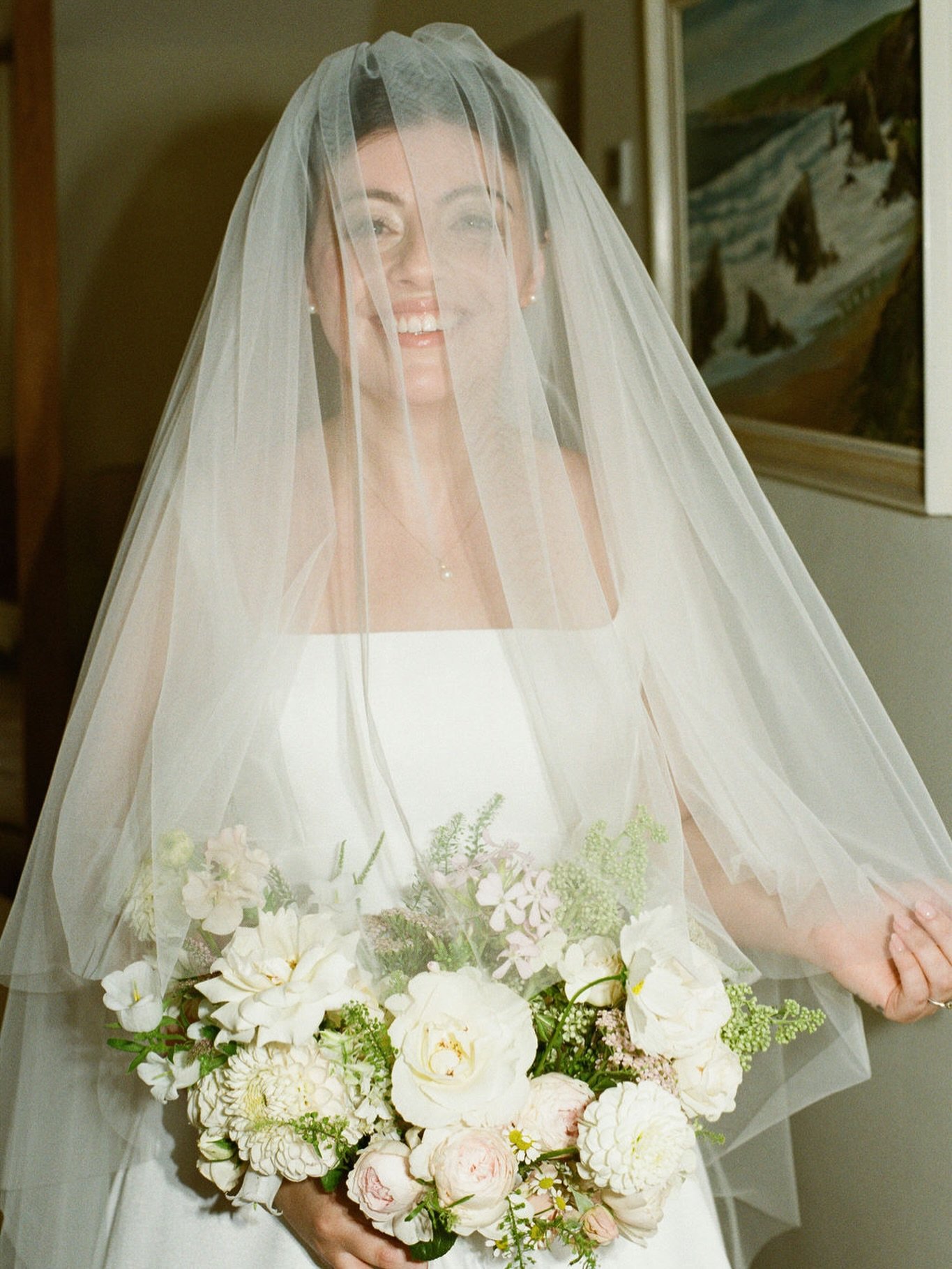 Absolutely love this moment on film of our stunning July bride -  taken on film by the wonderful @lyraandmothphotography 
So chic!
Hair by @clairehartleystylist 
Makeup by me ✨
Flowers @livcousinsfloraldesign 
.
#mua #cornwallmua #muacornwall #cornwa