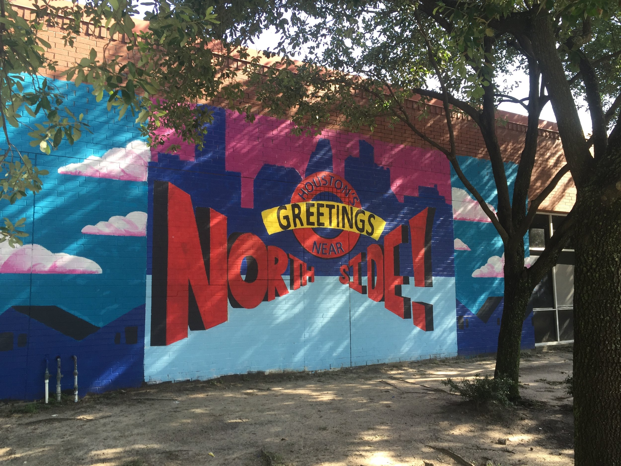 Fulton and Quitman St student mural Houston Texas