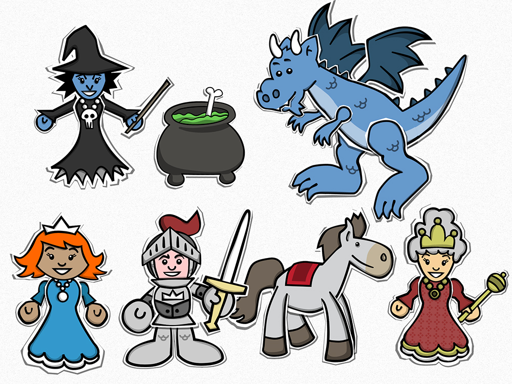 Character design and creation. Vector illustration.