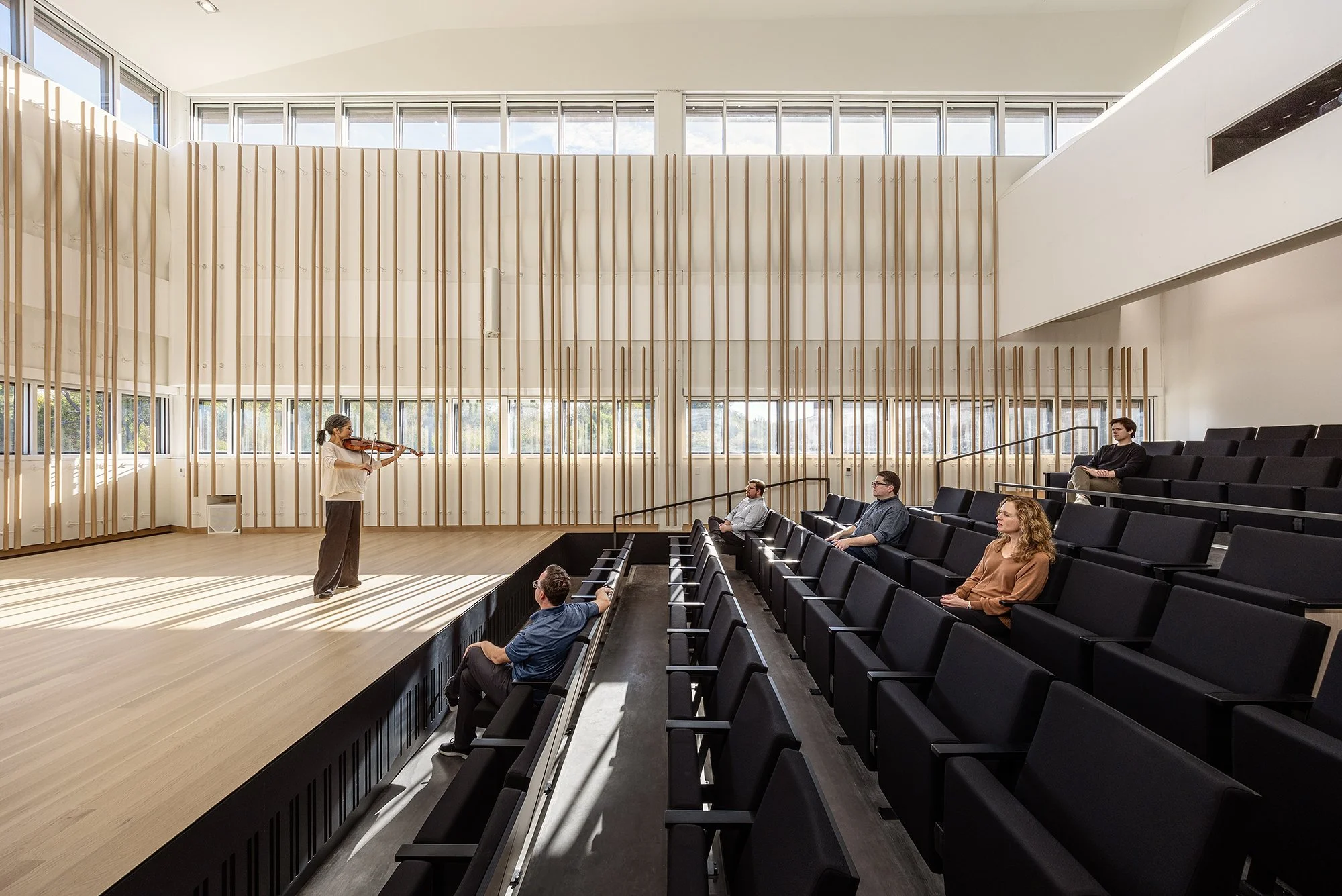      “You may have heard us say that a string quartet is not four instruments, but five -- the hall we play in is part of our sound. Patterhn Ives and the acousticians at Kirkegaard knocked it out of the park. It’s unusual to find a space with clarit