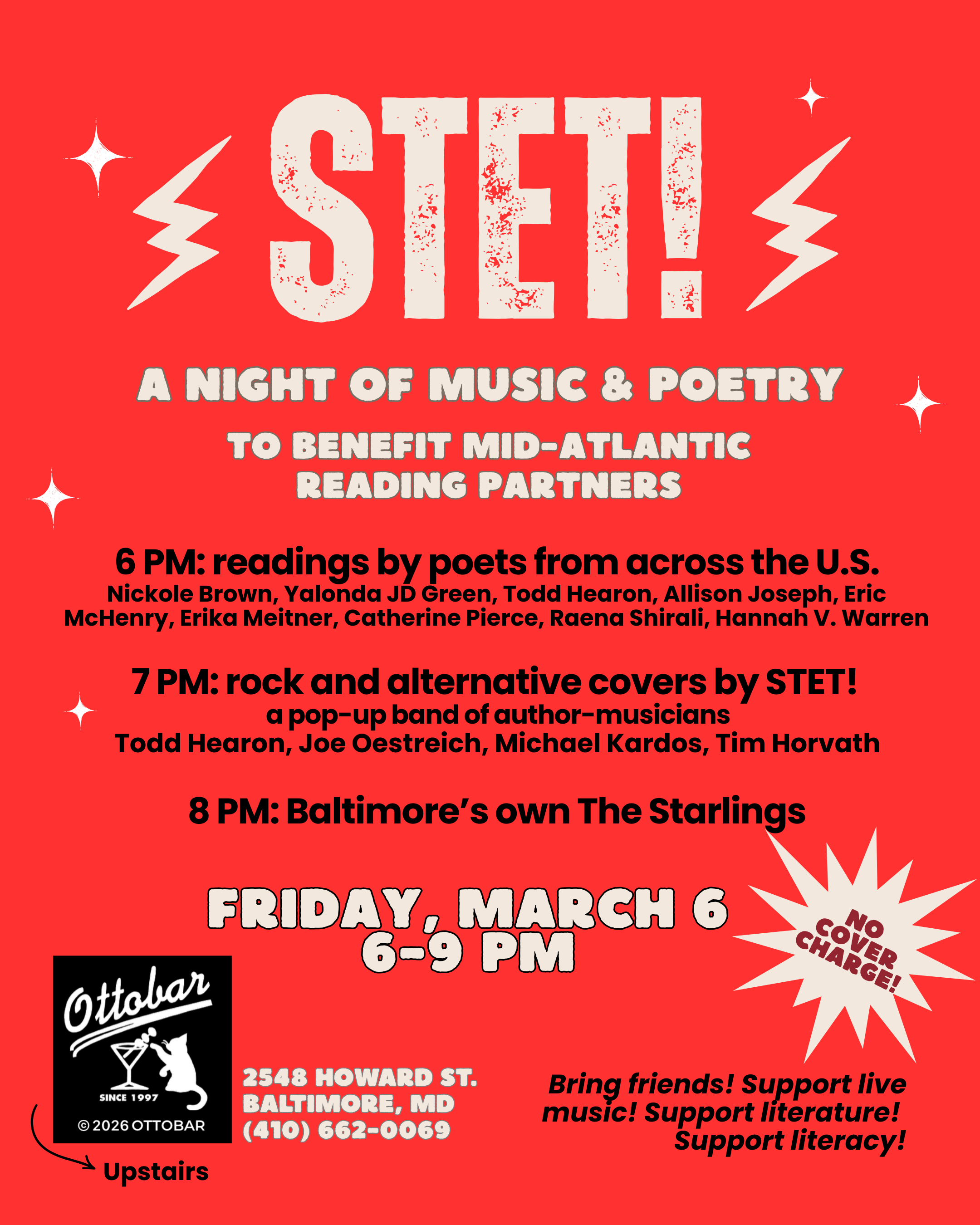 AWP '26: STET! A Night of Music &amp; Poetry