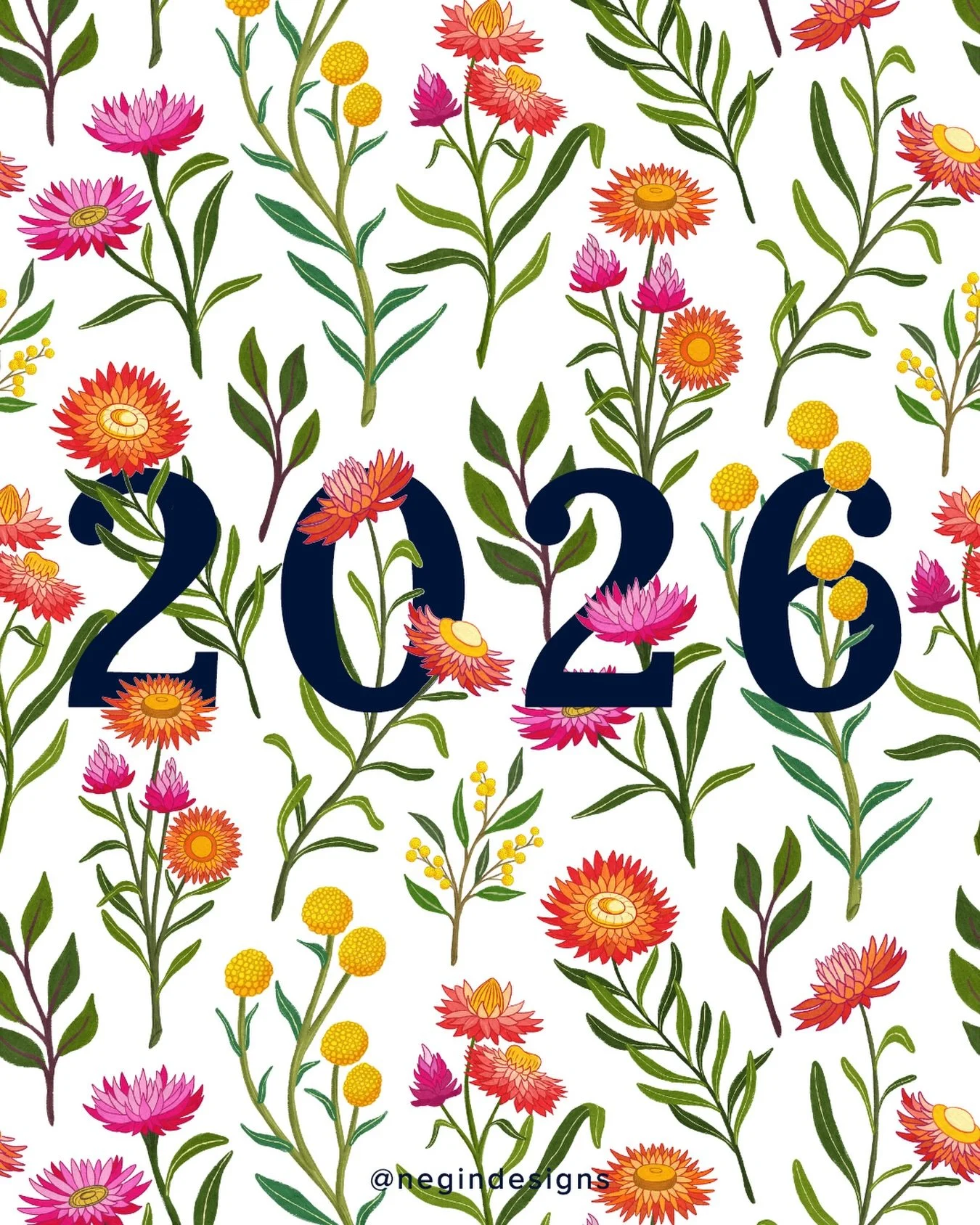 Happy New Year 🥳 Thank you to all of you! Appreciate everyone who looked, liked, commented, and generally put up with my bird obsession 🙌 More birds incoming 😆

#HappyNewYear #illustration #digitalillustration #wildflowers #australianartist