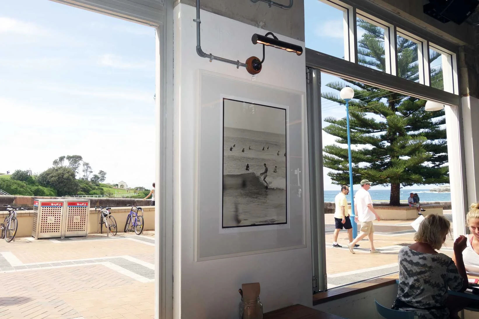 John Witzig Nat at Fishos, Victoria , 1965, installed at Coogee Pavillion Giclée print on Hahnemühle archival rag paper Image courtesy and © the artist