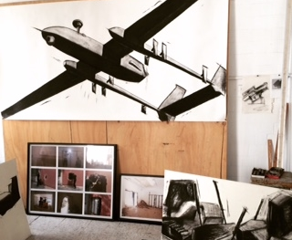 Enrique Ježik's studio in Mexico City, 2015