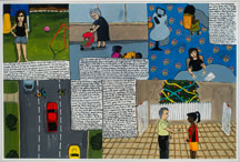 Preparation for Right Here Now , Regional Arts Australia's National Visual Arts Showcase is well underway. The exhibition of eighteen regional artists opens at the Museum of Australian Democracy at Old Parliament House next month.