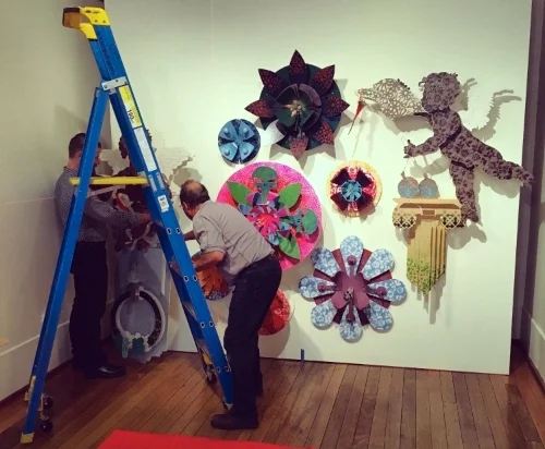 Ivan Muñiz Reed, Holly Williams and the Department’s excellent intern, UNSW Masters student Amanda Saker, went to Canberra to install Right Here Now with the really amazing team at the Museum of Australian Democracy, ahead of the opening on November 17.