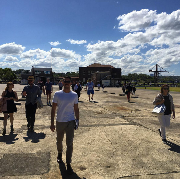 We had a great day leading a tour of the 20 Biennale of Sydney for 10 Group's Contemporaries program. The tour kicked off with Glenn Barkley's introduction of Richard Bell's work at the MCA forecourt and continued with a tour of Cockatoo Island led by Holly Williams and Ivan Muñiz Reed .
