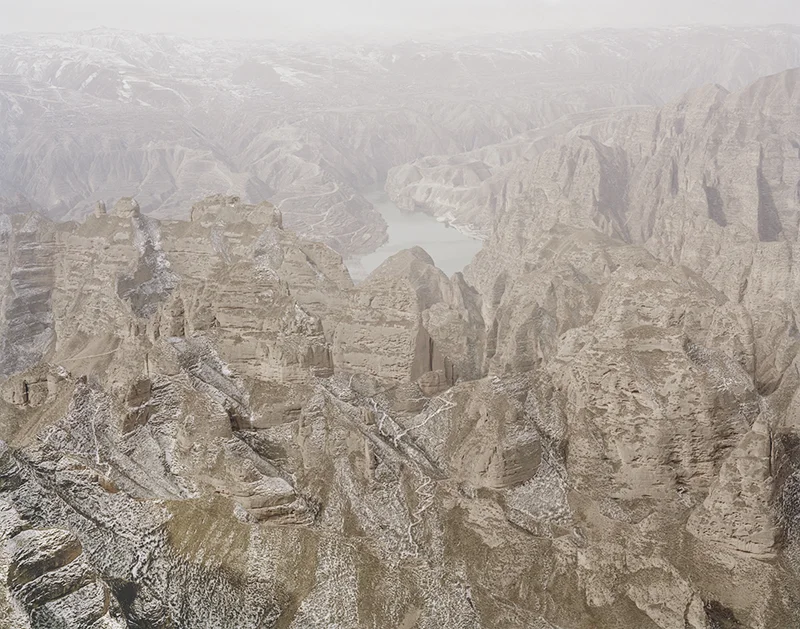 Yellow River in the Middle of the Mountains, Gansu, 2011