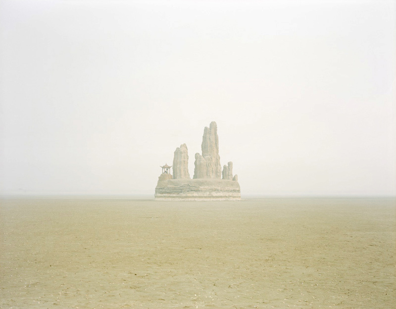 Fake Hill in the Middle of the Lake, Shandong, 2011