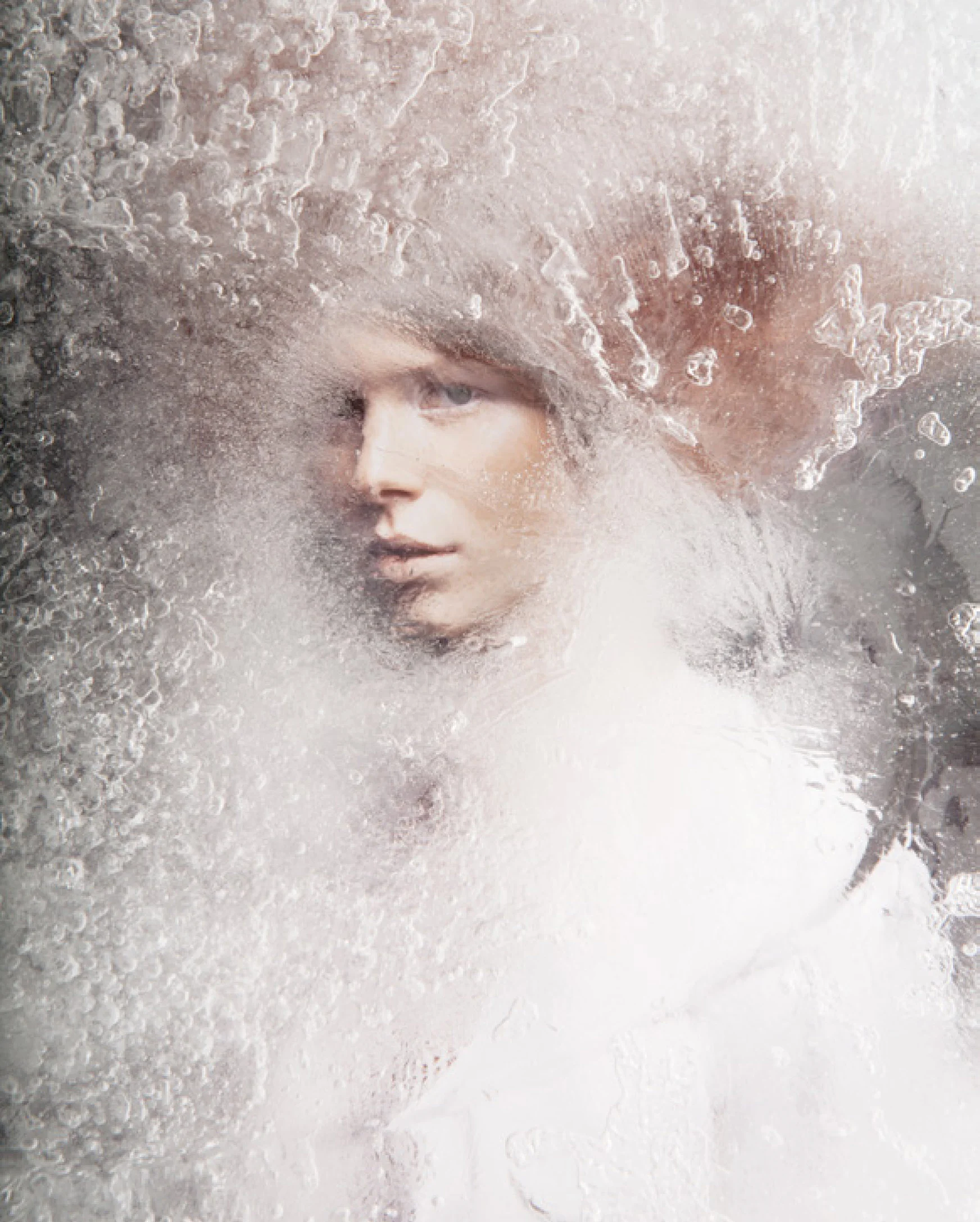 FROZEN # 10 - 2012 Archival pigment print on acid free matte watercolour paper with a black wood frame 95 x 120 cm