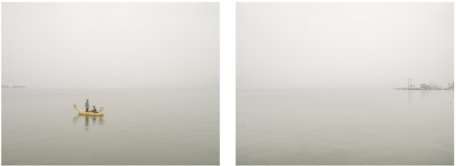 Little Dragon Boat in The Three Gorges, 106 x 84 cm / 120 x 96 cm each (Set of 2)