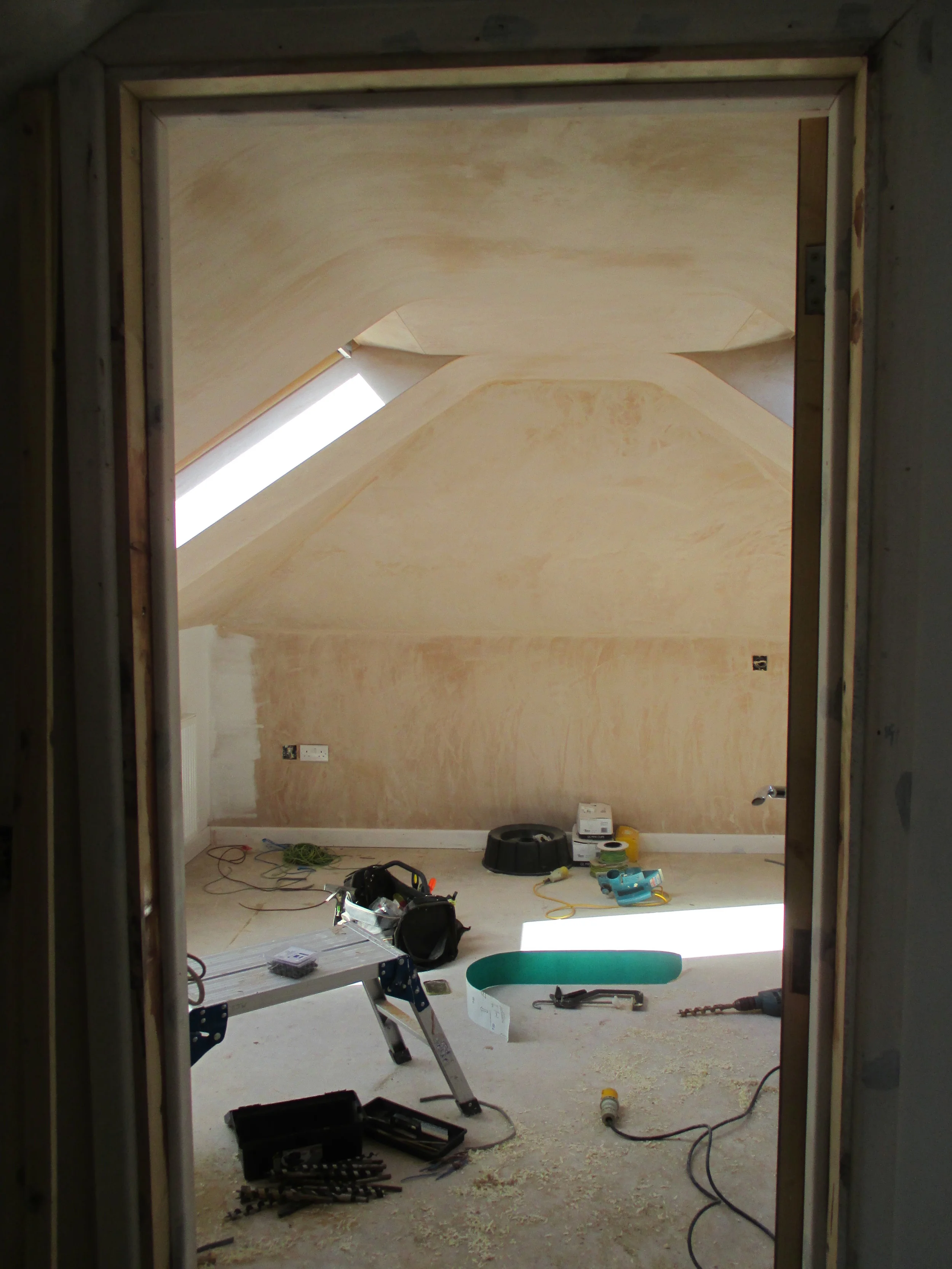 Conversion in Progress - New Front Bedroom under West / Front roof Slope