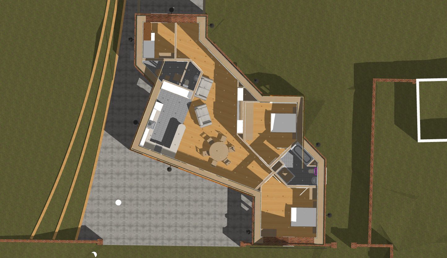 Site Ground Floor Plan of Eco Annexe