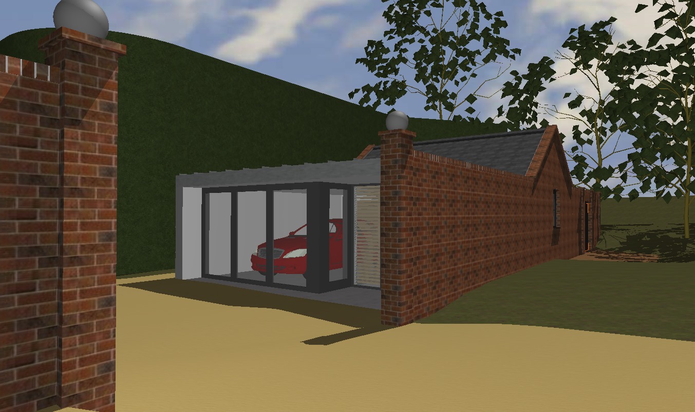 New build Garage, Gym and Wine Cellar within the Curtilage of a Grade II Listed building. Planning Permission and Listed Building Consent granted. Construction begins 2018