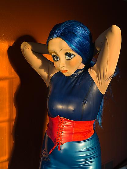 "Blue Hair Red Belt Blue Dress Orange Room" 2014