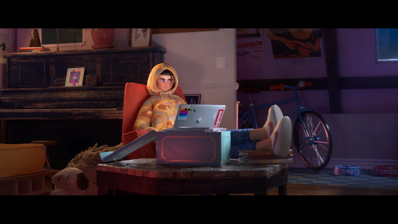  Box model, look development  Girl hoodie &amp; jeans model, look development 