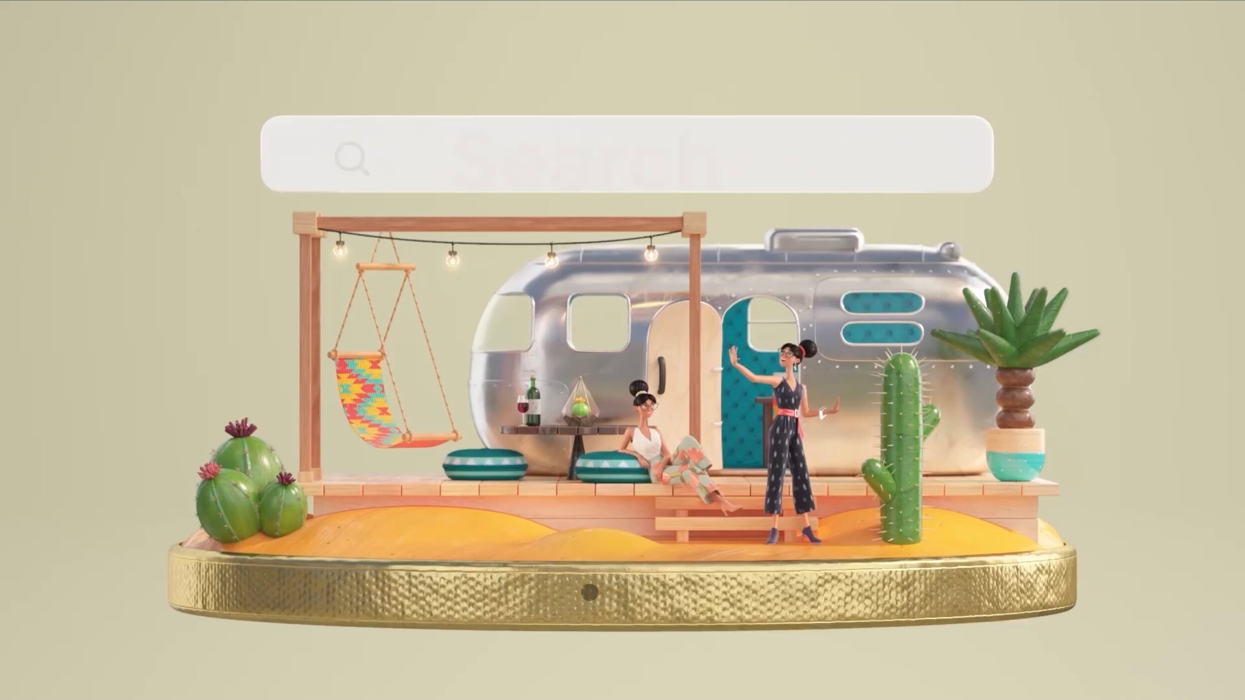 Airstream set look development