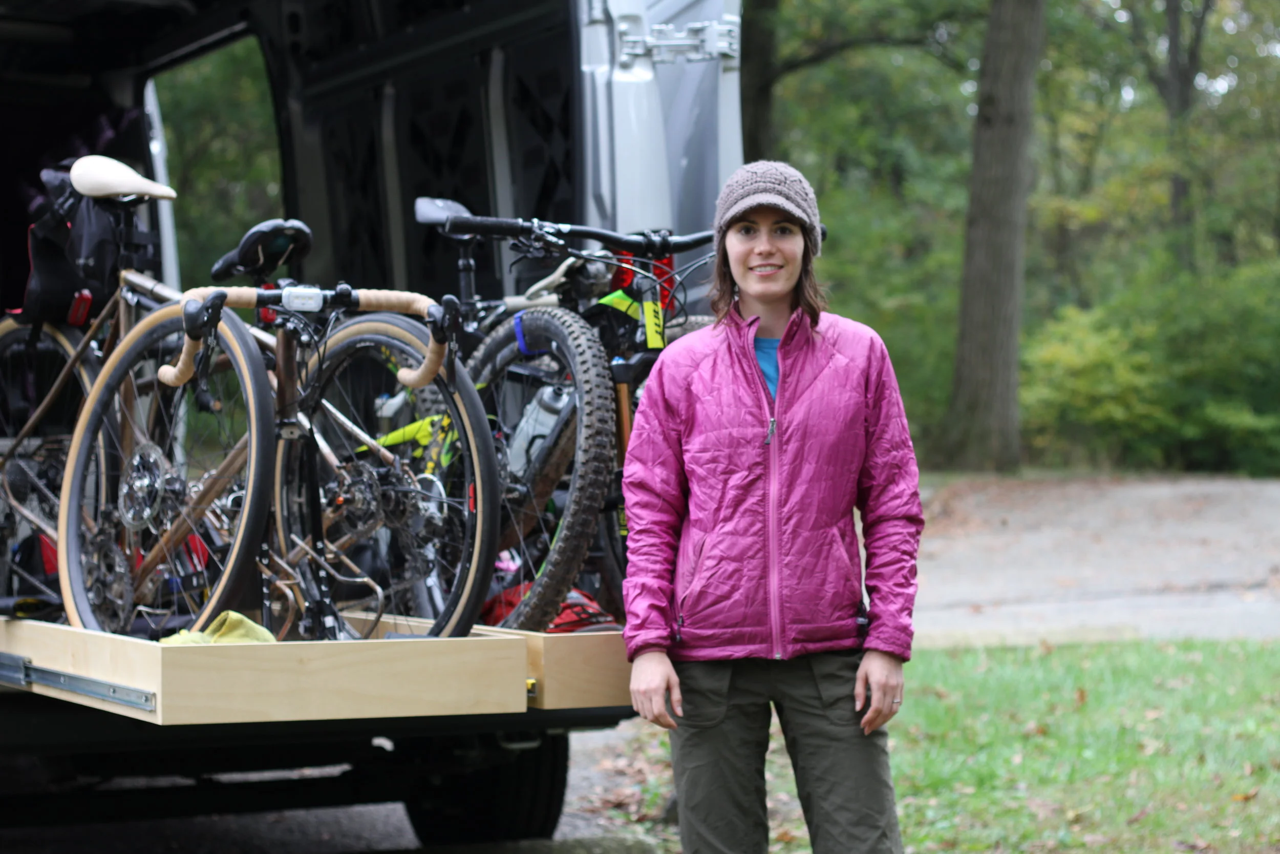 "Just after we are done selling the house we'll be traveling and living off this van." Kate