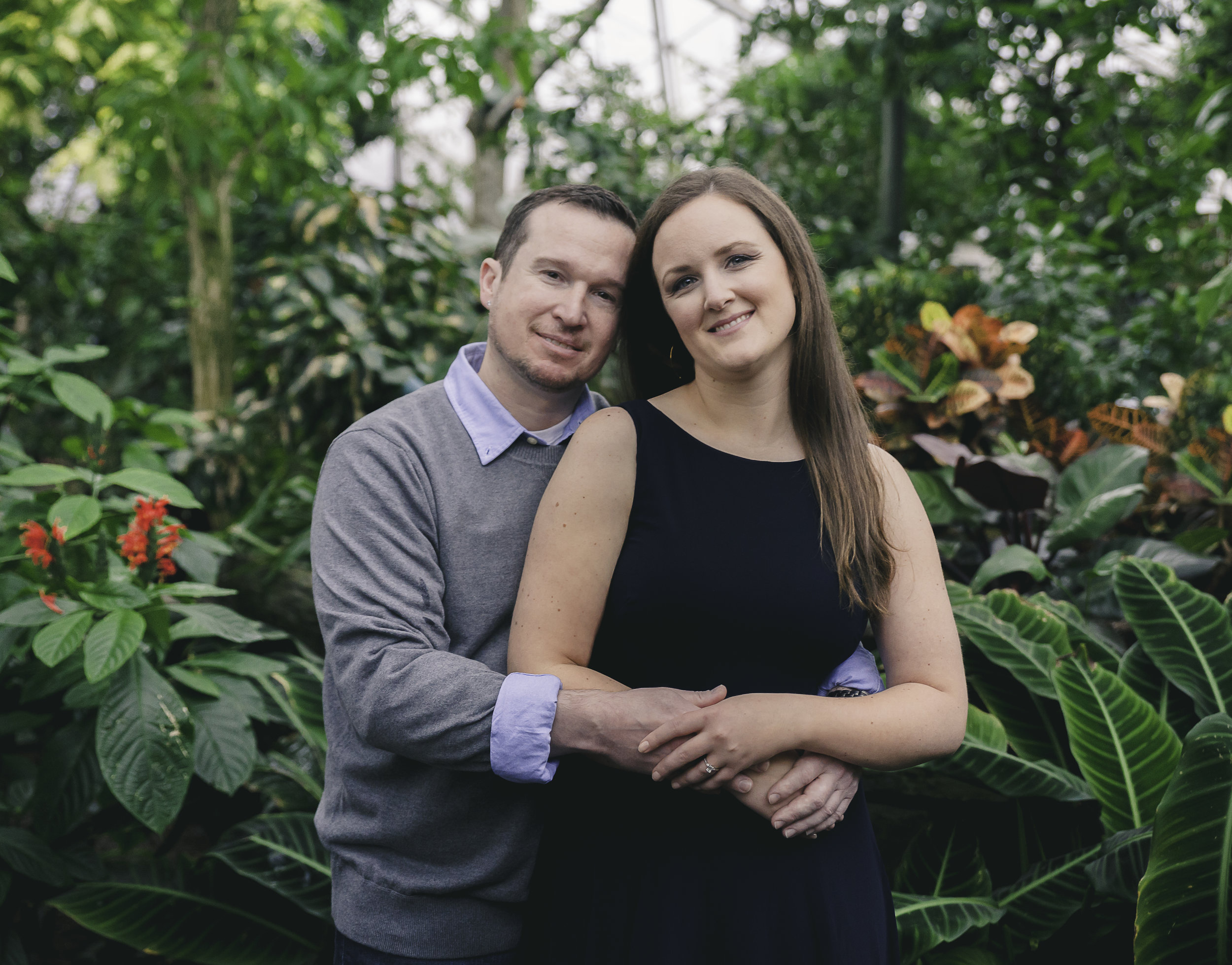 Engagement Session: Damon Englehaupt + Emily Feedar - Mitchell Park Horticultural Conservatory