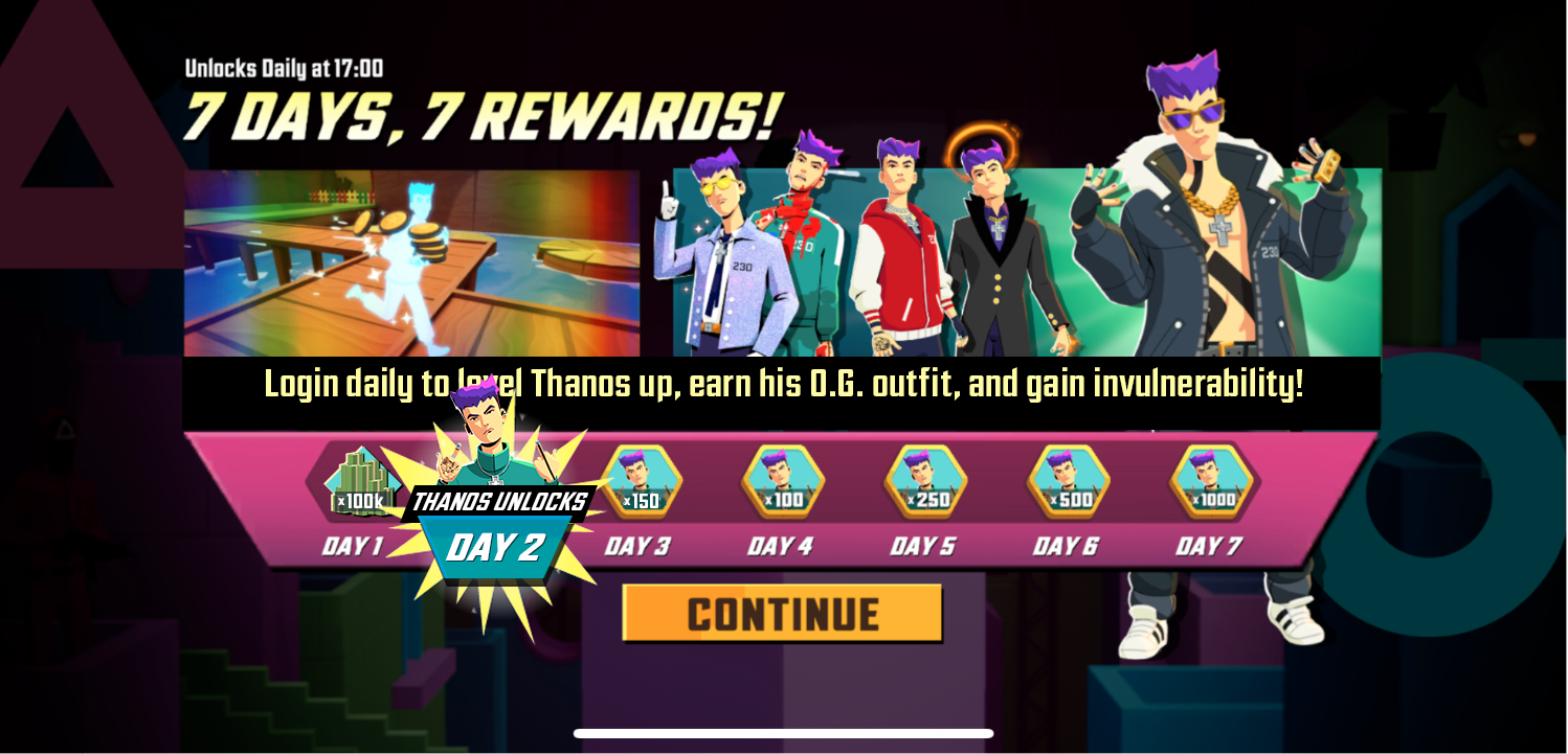 7 Day Login Rewards