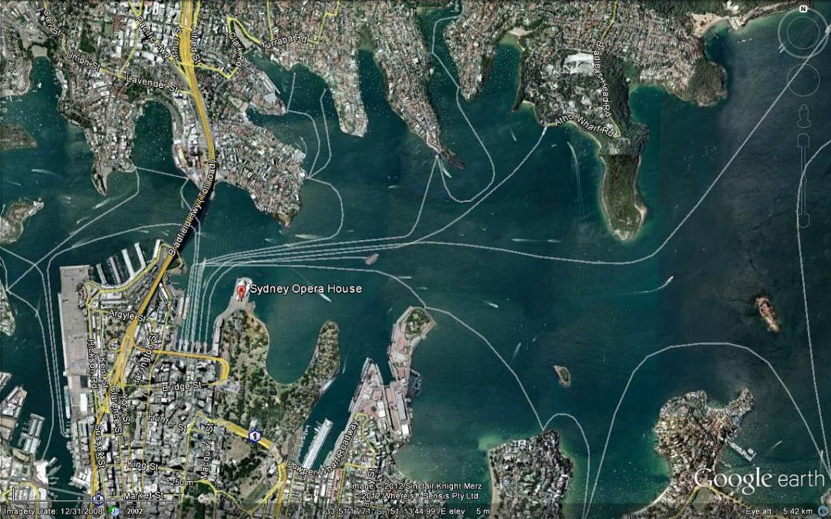 sydney harbour at 1:1250
