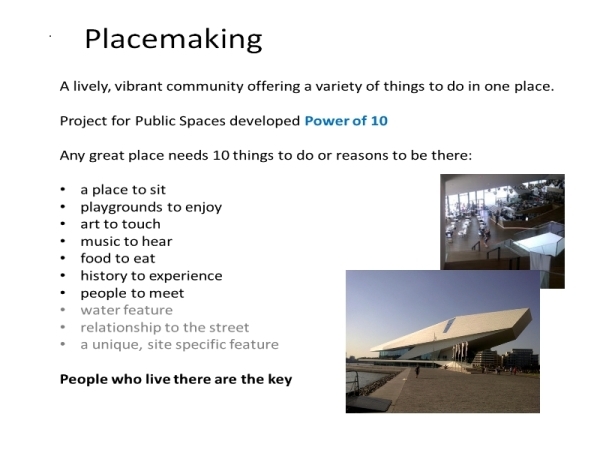 some placemaking principles