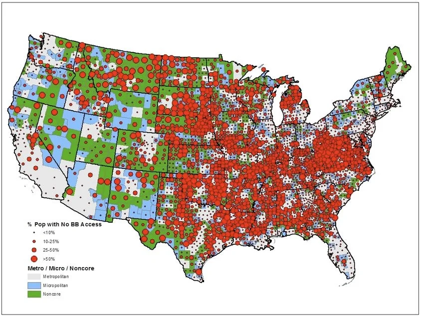 2012 National Broadband Map Source: Federal Communications Commission